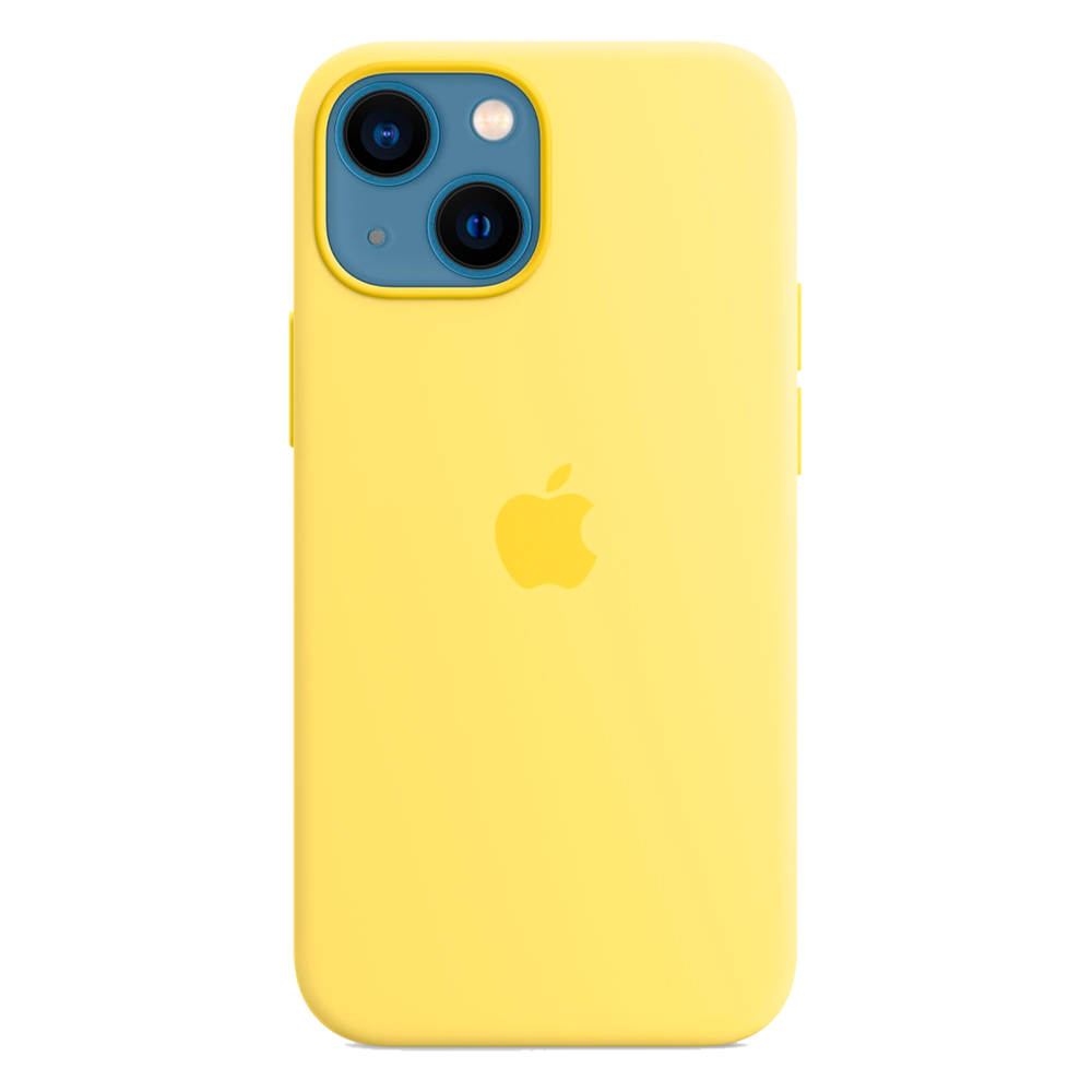 Силиконовый чехол с поддержкой MagSafe Apple Silicone Case для iPhone 13 mini, Lemon Zest (Лимонная цедра)