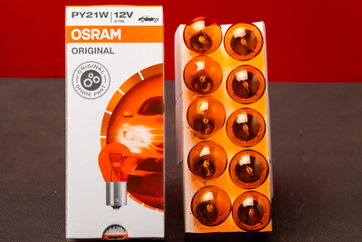 Osram P21W (150°) Оранжевая 12V (1шт.)