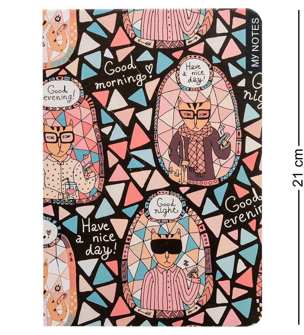 BM-21/1 Блокнот бол. «Богемные коты» (твердая обложка)