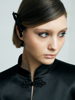 Бант "Стрекоза" XXS черный