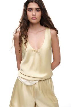 Топ с бантиком (Лимонный сорбет), желтый