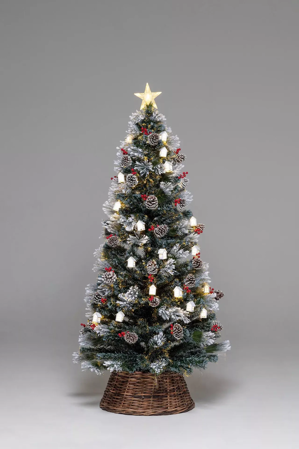 Оптоволоконная елка с LED лампочками Сказочная 180 см., леска+пвх, контроллер (Т2121-180)