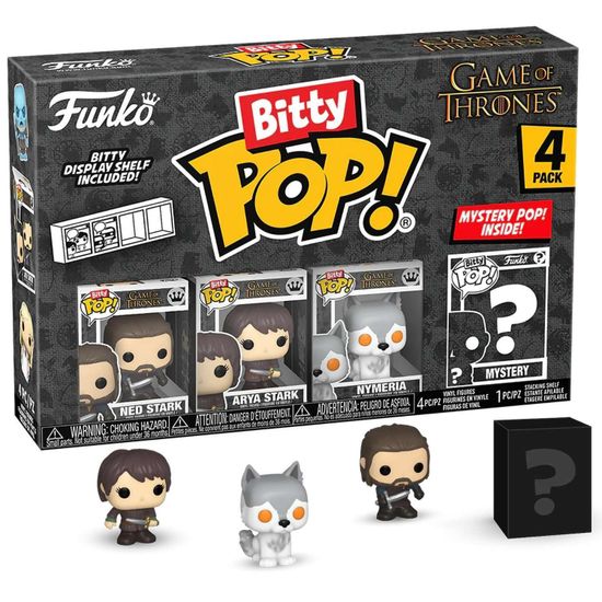 Фигурка Funko Bitty POP! Game of Thrones Ned Stark+Arya Stark+Nymeria+Mystery (1 of 4) 4PK 83649 / Фигурка Фанко Битти ПОП! по мотивам сериала "Игра престолов"