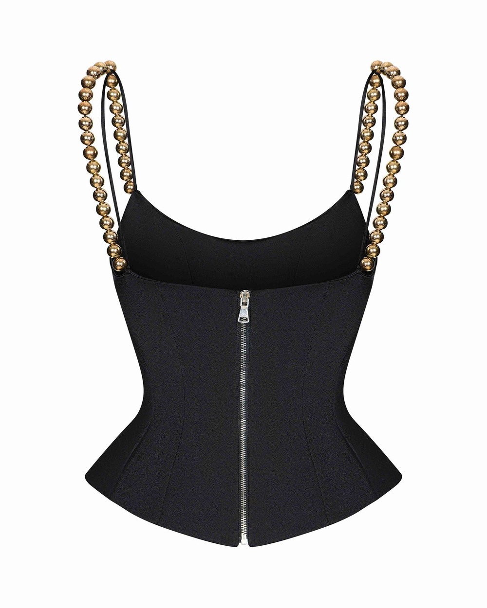 Топ с жемчужинами из вискозы