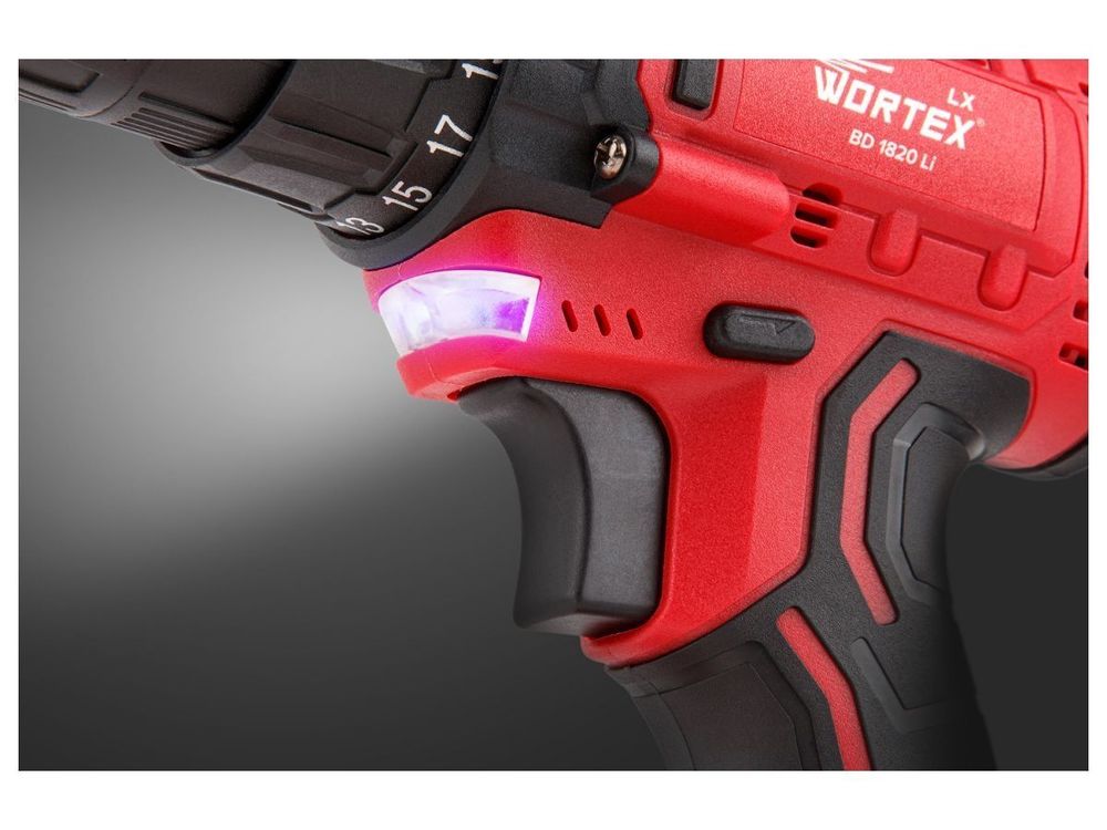 Аккум. дрель-шуруповерт WORTEX LX BD 1820 Li в чемодане ALL1