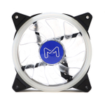 Вентилятор Mastero MF-120, 120мм, 1500rpm, 3-pin+Molex, белый/RGB, 45CFM, 18дБ (MF120RGBV1)