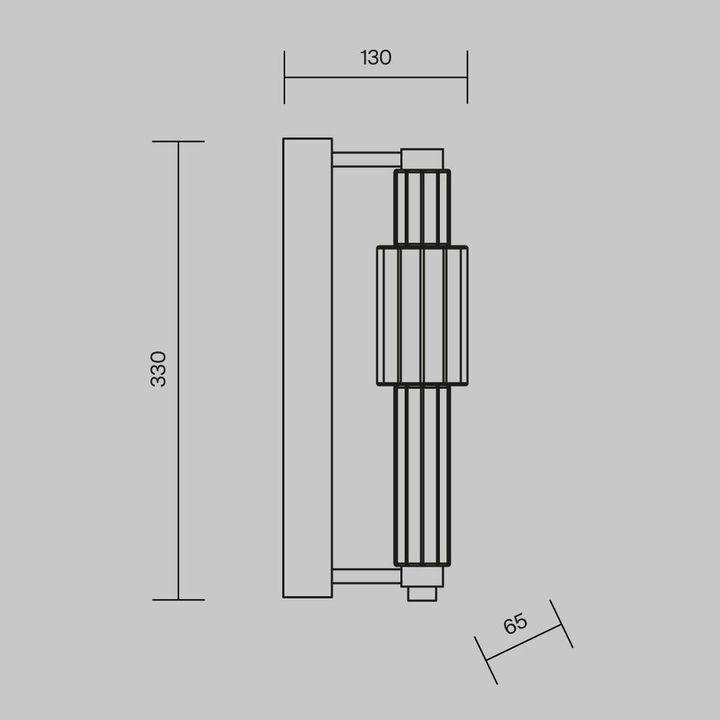 Настенный светильник Maytoni Verticale MOD308WL-L9CH3K