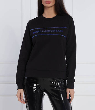 Худи rhinestone Karl Lagerfeld - черный(226W1805)
