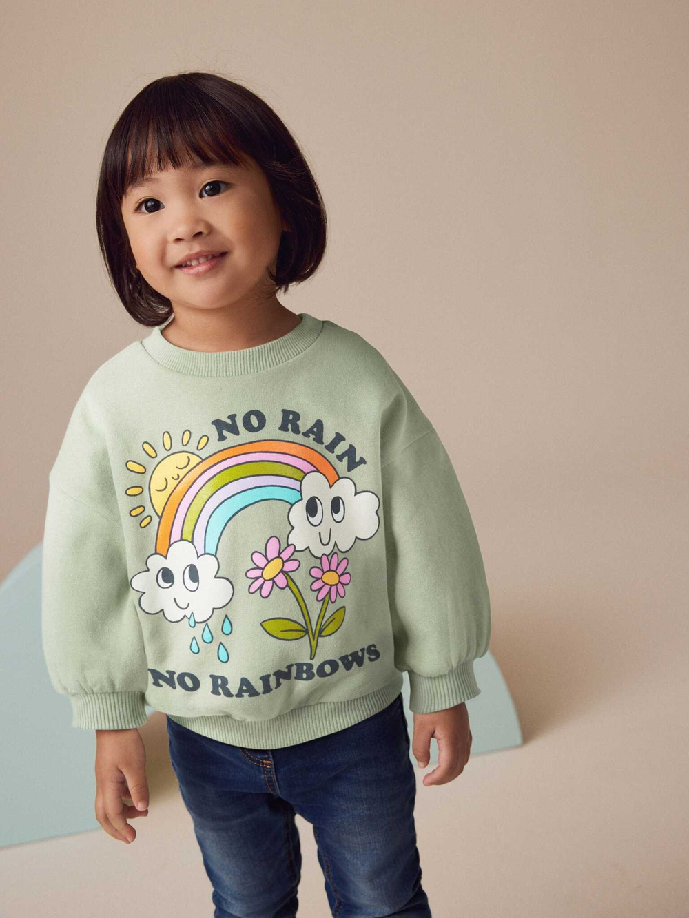 Толстовка для девочки Next F45-068, Мятный