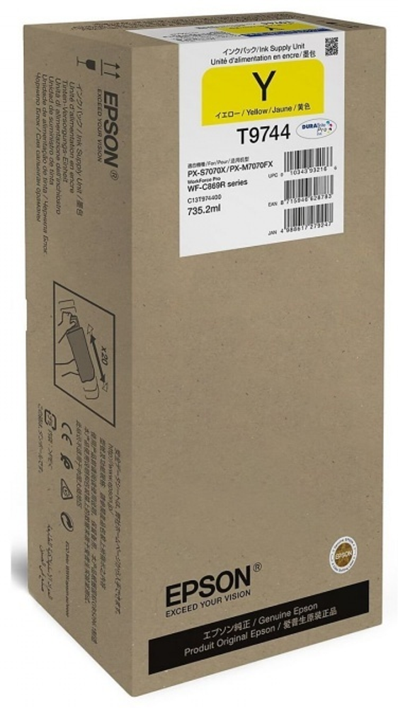 Картриджи Epson T9744 (C13T97440N) желтый (yellow) Картриджи Epson T9744 (C13T97440N) желтый (yellow)