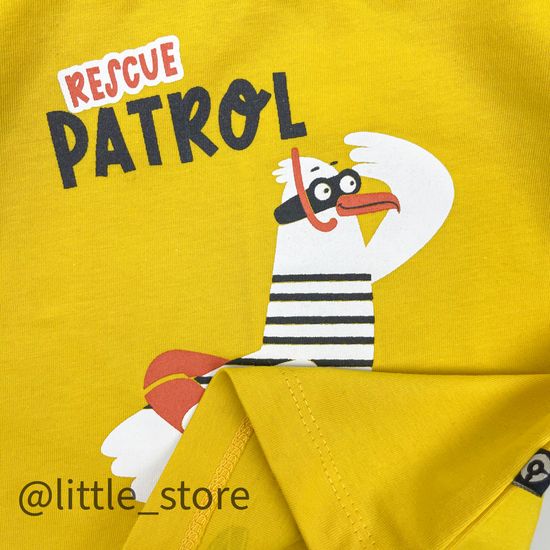 Футболка хлопковая "Морской бриз" горчица