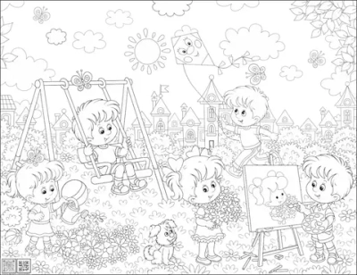 Цифровое панно ID Wall Раскраска "Прекрасный летний день"