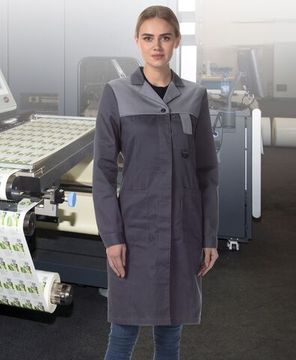 Халат женский "Технолог" NEW (серый/св.серый)