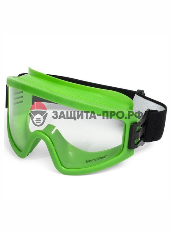 Очки Росомз ЗП2 PANORAMA StrongGlass (2С-1,2) (тёмно-синий корпус) закрытые с прямой вентиляцией, арт. 30237