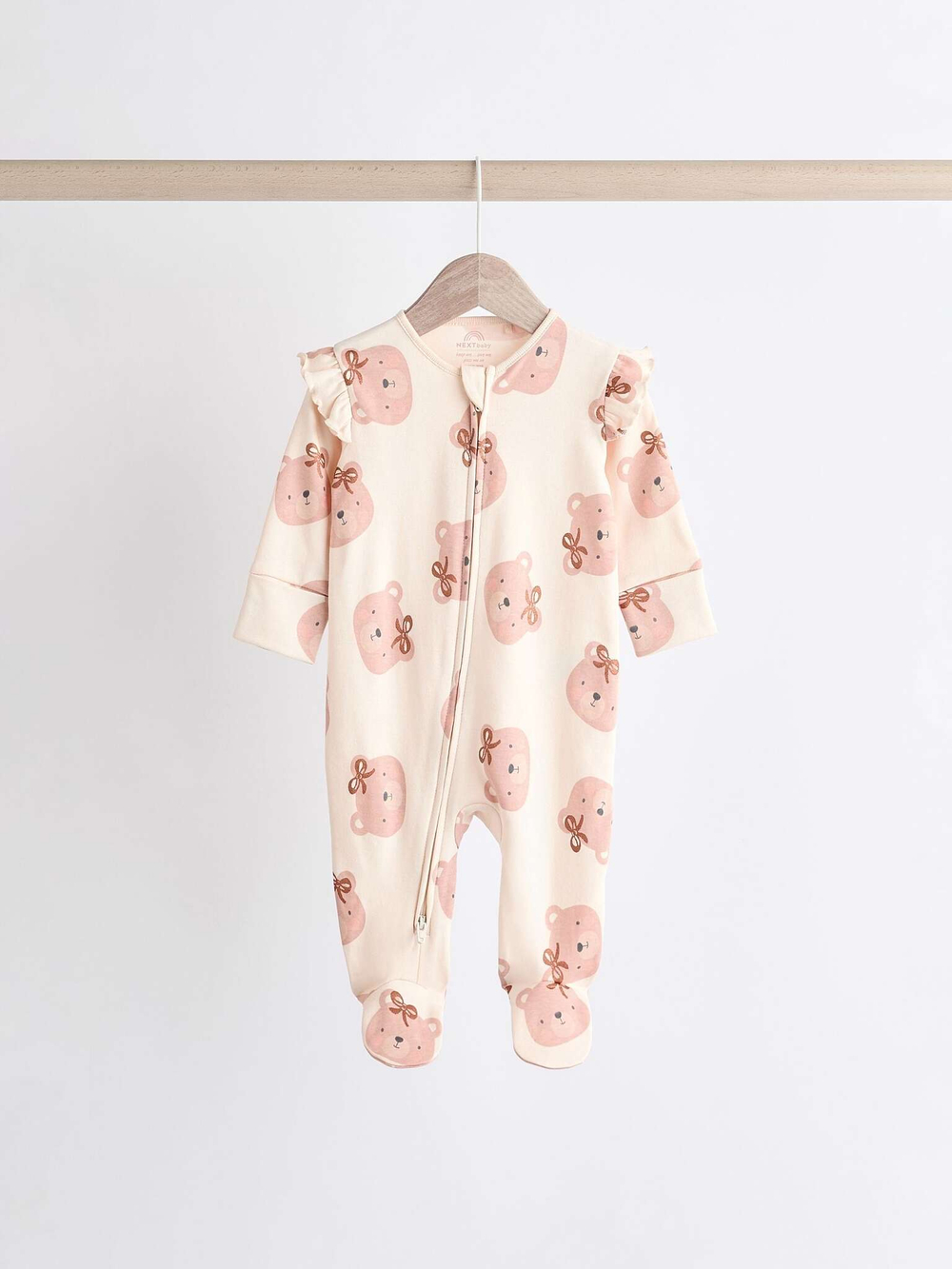 Комбинезон / Cлип для малышей Next K79-501, 3 шт., Молочный, Розовый