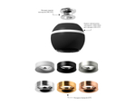 C1102 SBK черный песок D100*H80mm MR16 GU5.3 LED 3W 4200K