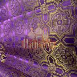 Парча "Невский" фиолетовая с золотом