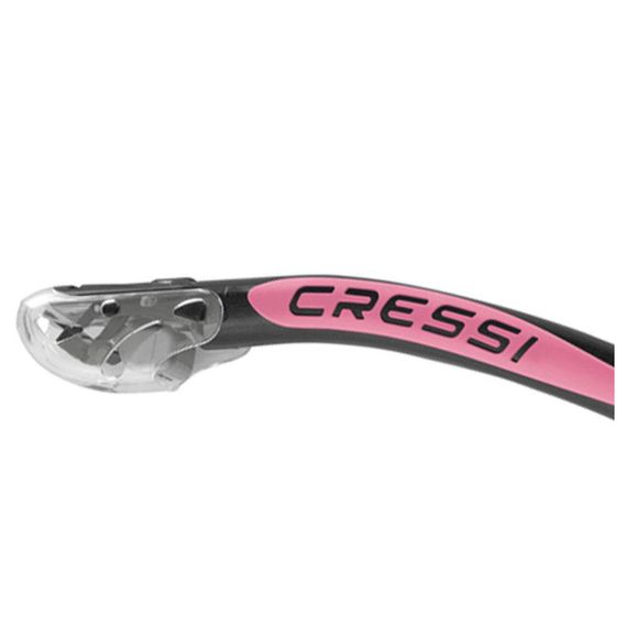 Трубка Cressi Alfa Dry серо-розовая