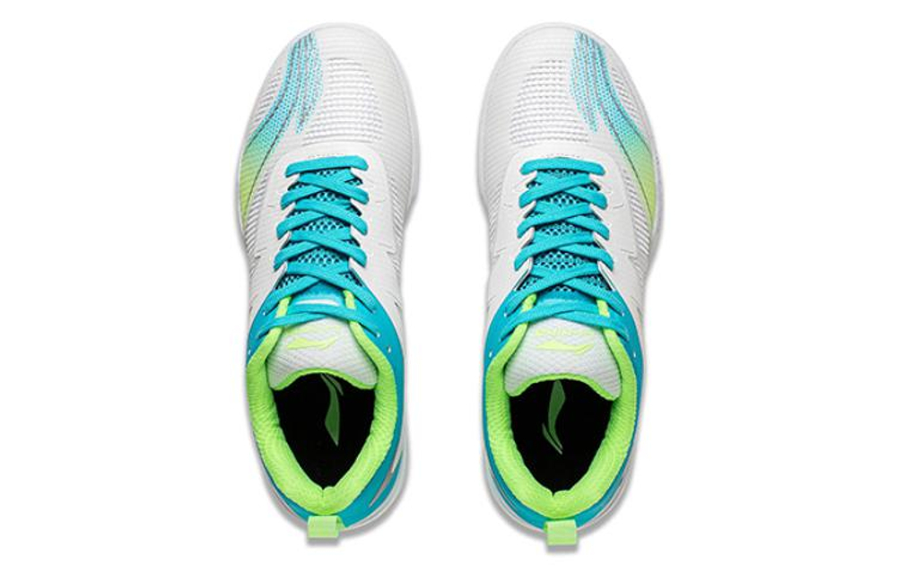 Li Ning Cushioning Function Classification Cushioning Functionality Low top Table Tennis Shoes Unisex White Blue