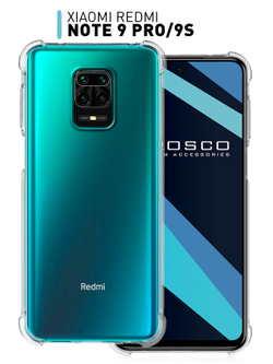 Чехол ROSCO для Xiaomi Redmi Note 9 Pro;Xiaomi Redmi Note 9S оптом (арт. XM-RN9S-HARD-TPU-TRANSPARENT)