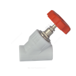 Клапан (вентиль) PP-R запорный белый Дн 32х45гр внутренняя пайка VALFEX 10174032