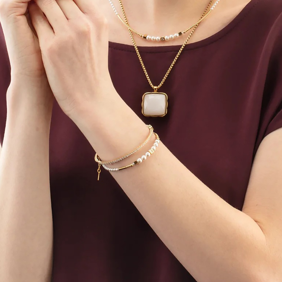 Браслет Coeur de Lion White-Gold 4312/30-1416