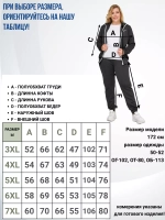 костюм спортивный на молнии Adidas больших размеров