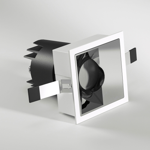 Встраиваемый светодиодный светильник Elektrostandard Inline 25091/LED 10W 4000K белый/хром