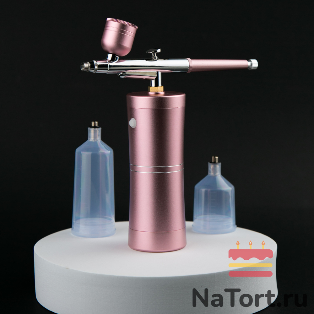 Беспроводной мини Аэрограф на аккумуляторе, розовый