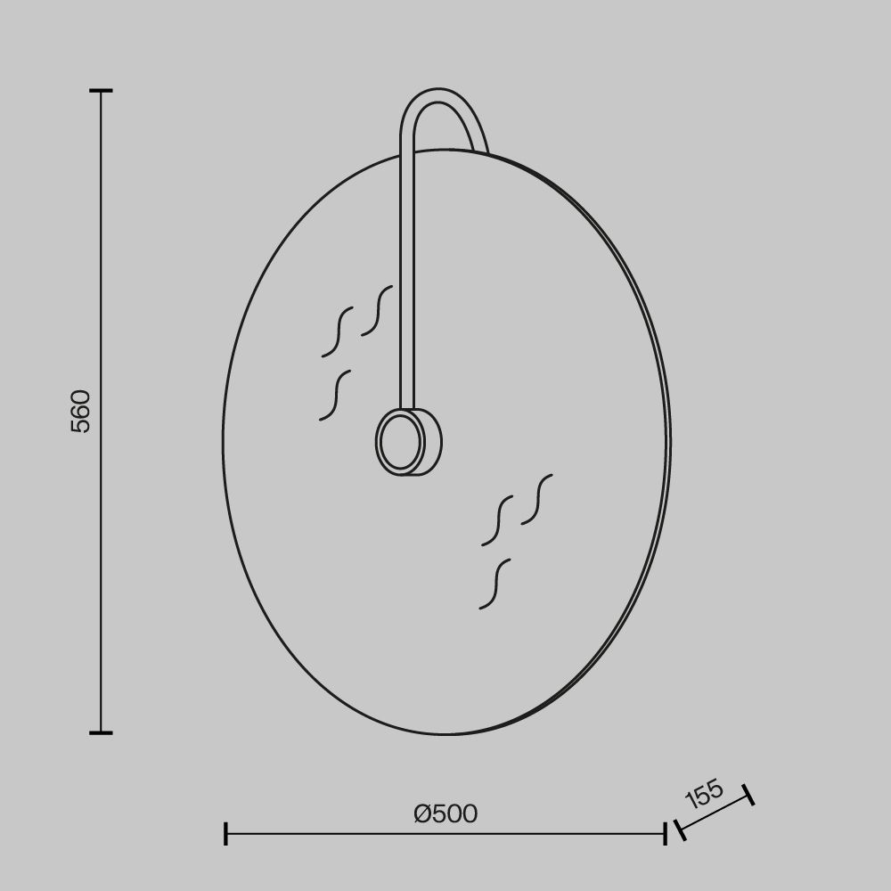 Светильник настенный Maytoni   MOD305WL-03CH