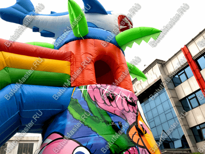 Коммерческий надувной батут "На морском дне" 16*8*8 м