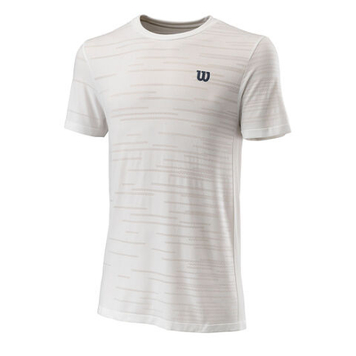 Мужское теннисное поло Wilson Rapide Seamless II T-Shirt Men - White