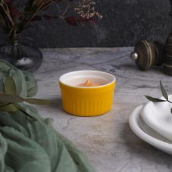Соусник 80 мл 6,5 см Рамекин круглый желтый фарфор P.L. Proff Cuisine [10]