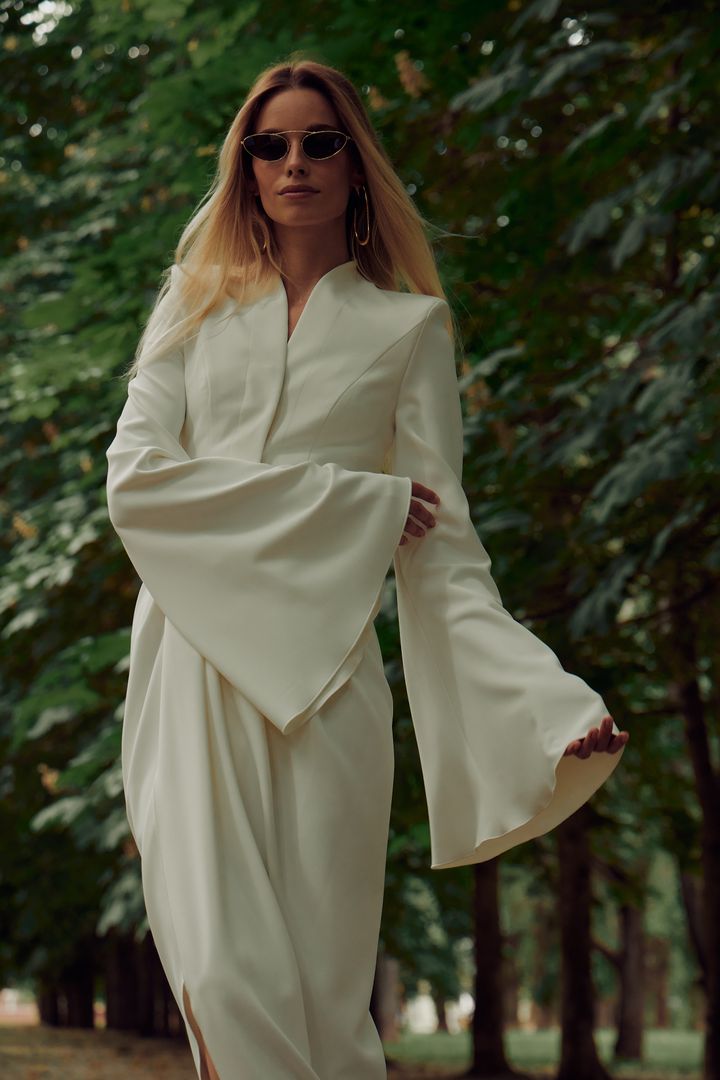 Юбка с драпировкой на запах