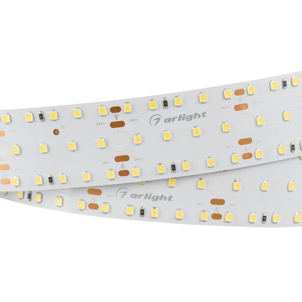 Светодиодная лента S2-2500 24V Warm 3000K 34mm (2835, 280 LED/m, LUX) (Arlight, 25 Вт/м, IP20) 021202