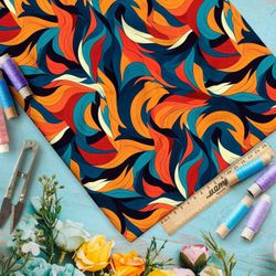 Ткань премиум мембрана волшебные волны