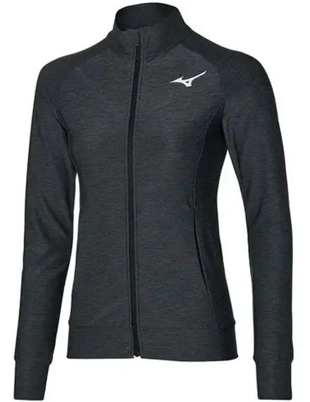 Женская теннисная куртка Mizuno Training - black melange