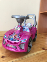 021в2/РЭР/Игрушка Машина-каталка Ламбо, муз.руль, розовый, эл.питания в комплекте/118