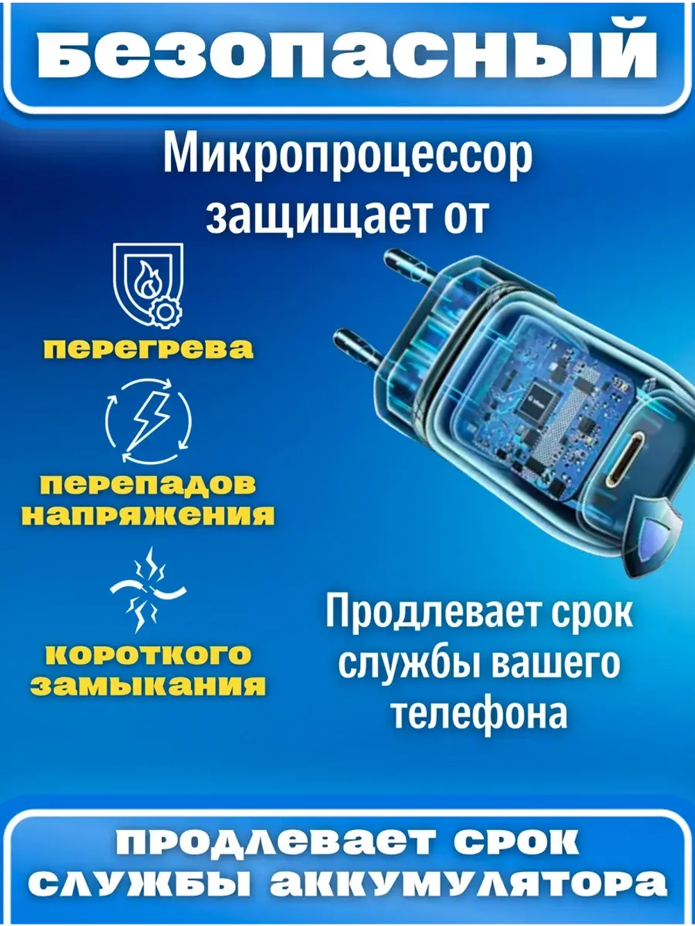 Зарядка для iPhone type-c 35W