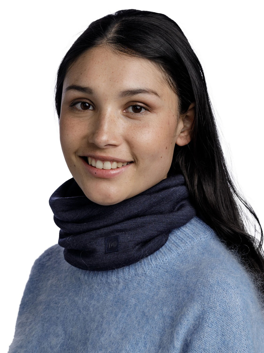 БАНДАНА BUFF MERINO HEAVYWEIGHT SOLID INDIGO