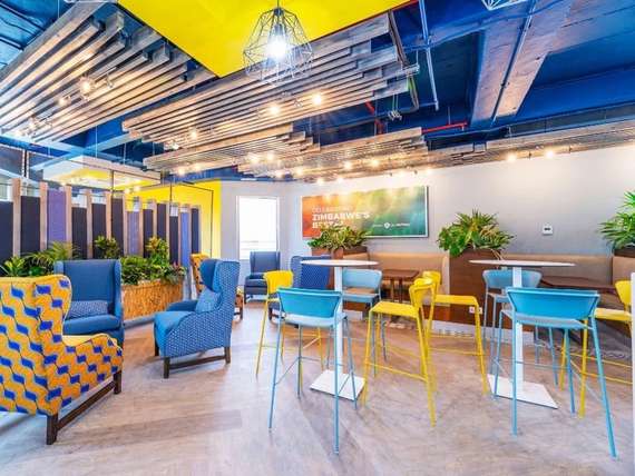 Барный стул Lisa Technopolymer, голубой