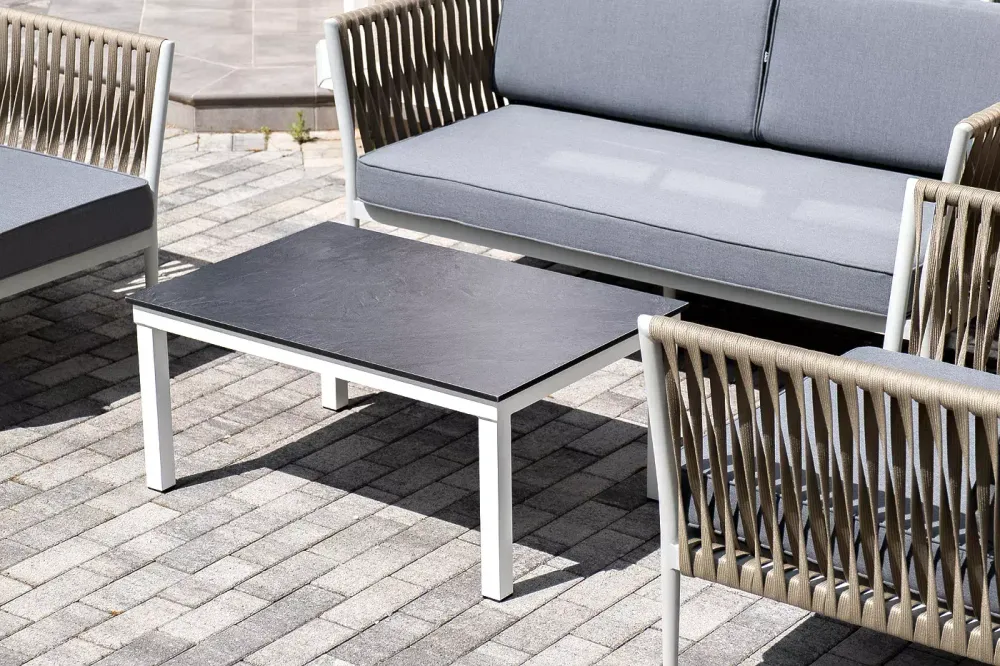 "Касабланка" лаунж-зона плетеная из роупа 4-местная, цвет серый