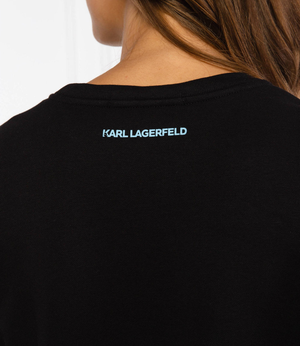 Худи graphic logo Karl Lagerfeld - черный(215W1801)