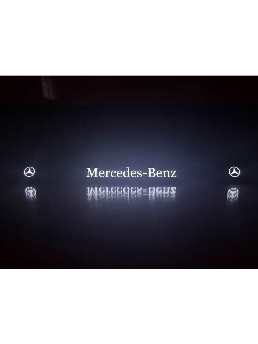 Рамка для номера с подсветкой. Mercedes.