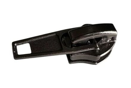 Бегунок №8 спираль с фиксатором, темный никель