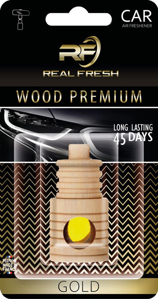 ОСВЕЖИТЕЛЬ ВОЗДУХА &quot;REAL FRESH&quot; WOOD PREMIUM GOLD 5ML