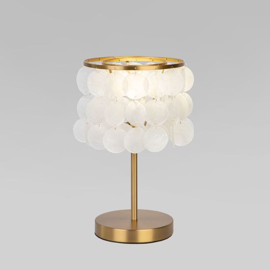 208101 / настольный светильник/ латунь/перламутр