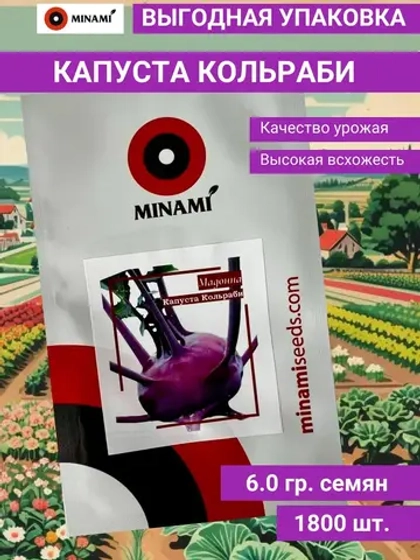Капуста кольраби Мадонна 6гр (1800шт) фиолетовая