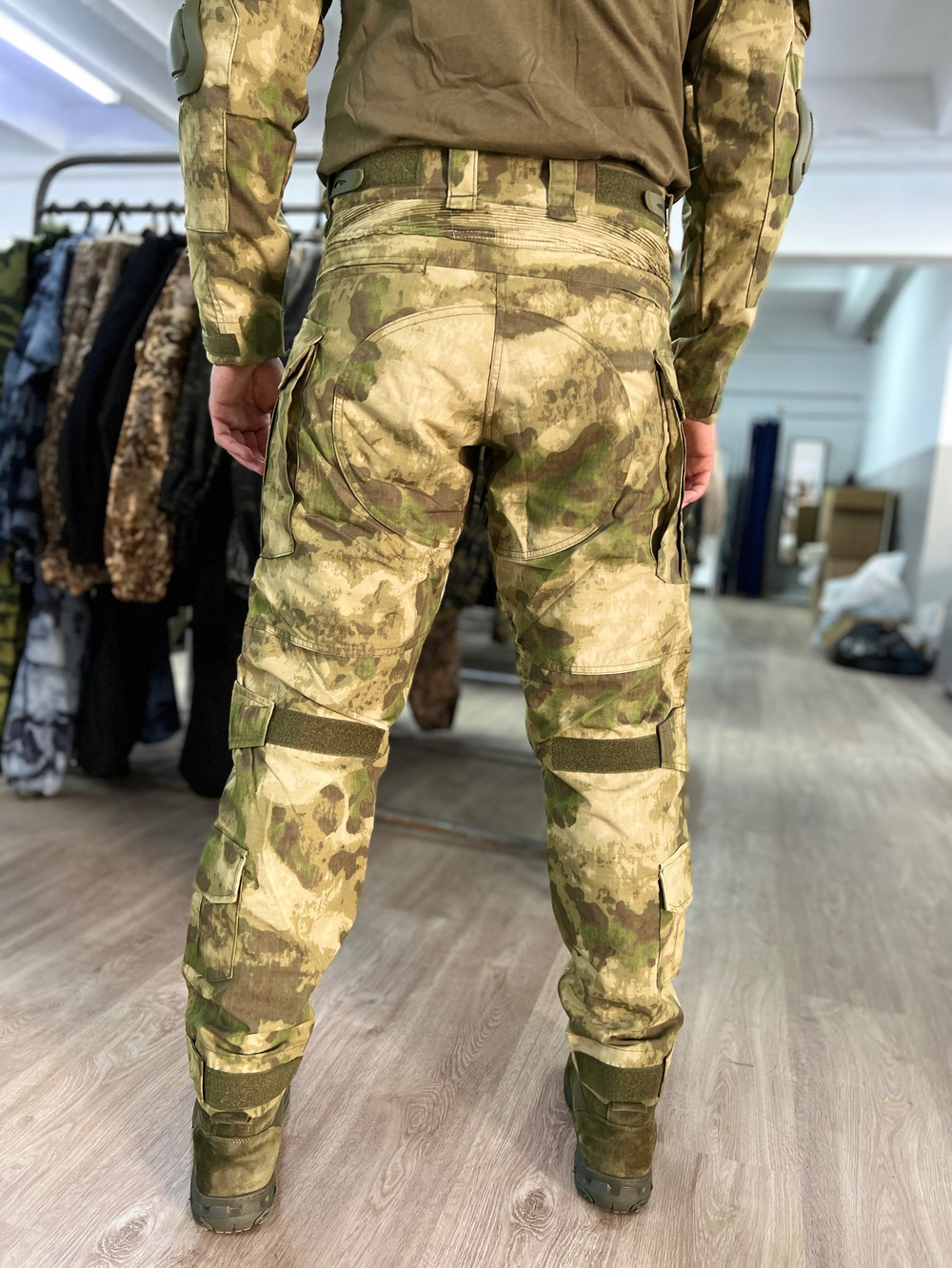 Тактический костюм G3 с защитой локтей и коленей / мох