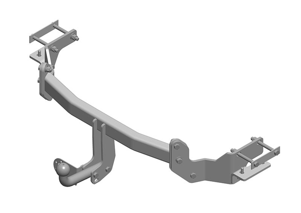 Фаркоп AvtoS KI 24 на Hyundai Santa Fe 2012-, Kia Sorento 2012-2015(паспорт и сертификат в комплекте)(без электрики)